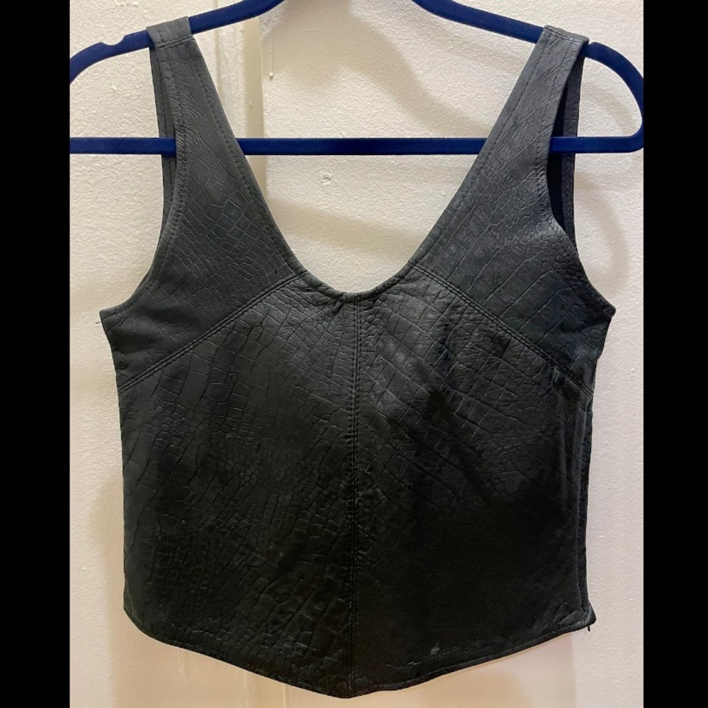 genuine leather vintage ‘90s bustier